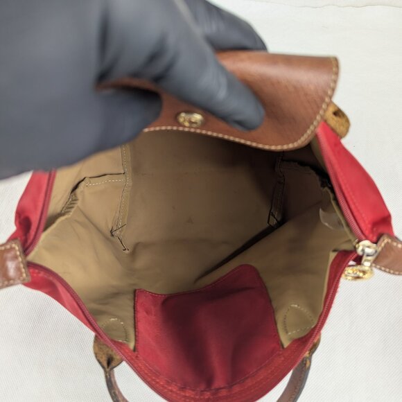 Used Longchamp Le Pliage Tote Bag Red – 100% Authentic, Classic Design! - Picture 3 of 16
